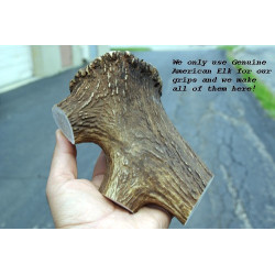 American Elk N Round Frame Premium Standard Sized Grips