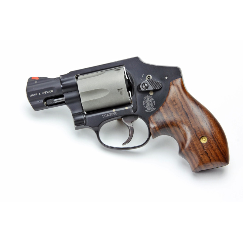 S&W J Frame Round Butt Secret Service Rosewood Grips Surface