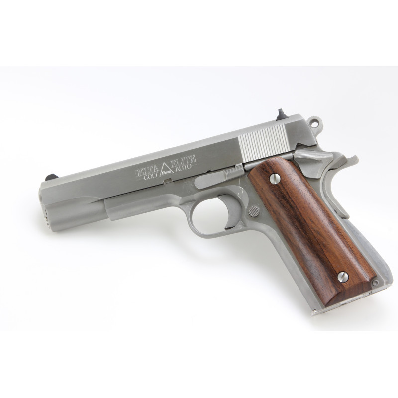 Classic Wood Grips For 1911 Officer Size Pistol – Checkered & Includes Stainless Steel Screws