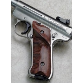 Ruger MKII Thumbrest Rosewood Grips Smooth