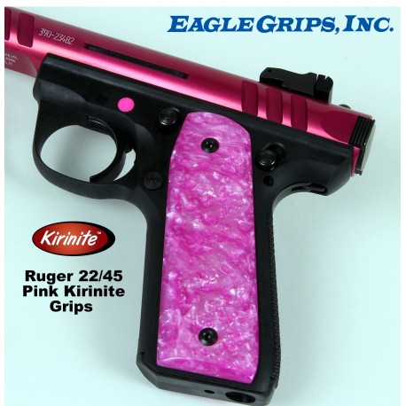 Ruger 22/45 MKIII .22LR. Pink Kirinite Grips
