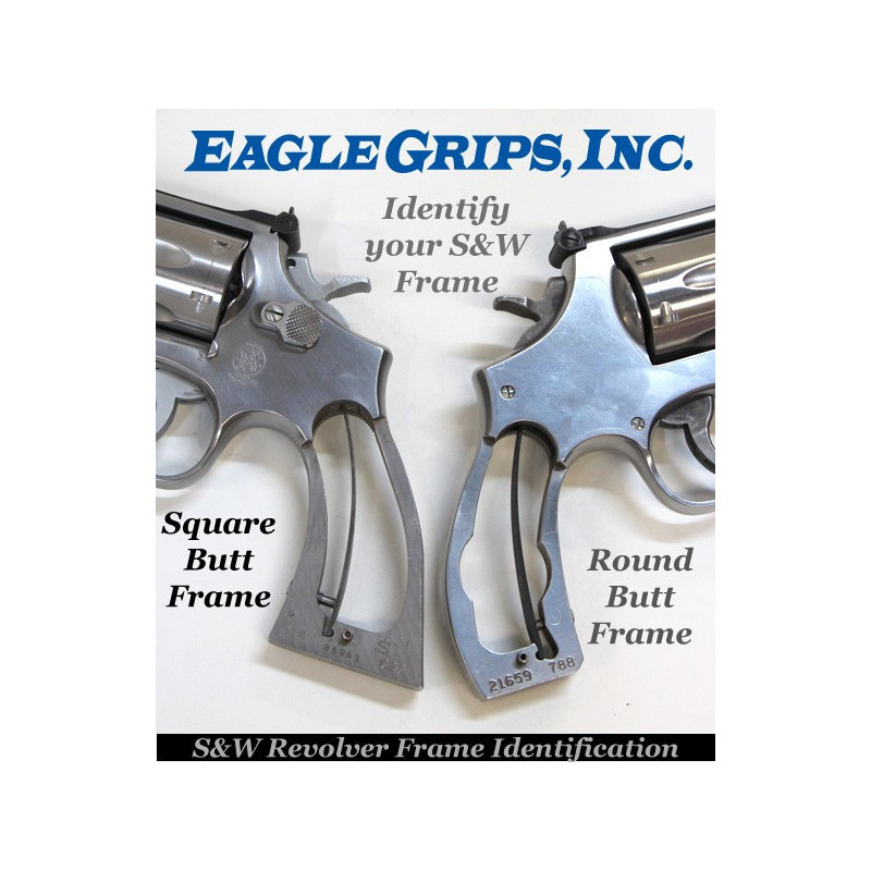 S&W N Frame Square Butt Walnut Heritage Grips Medallions S&W