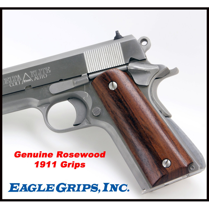 Colt 1911 Rosewood SMOOTH Grips Colt 1911 Rosewood SMOOTH Grips