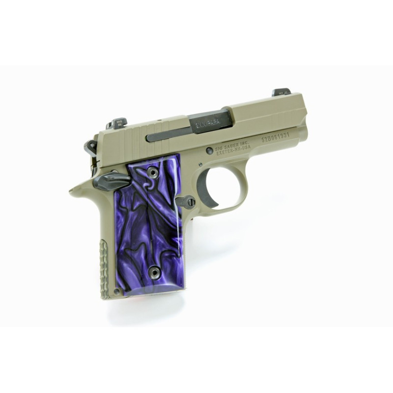 Sig Sauer P938 Kirinite® PURPLE HAZE Grips Surface Smooth Safety