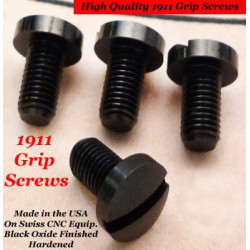 Flat Black Matte 1911 Grip Screw Set