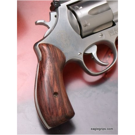 S&W N Frame Round Butt Rosewood Panel Grips