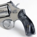 S&W K/L Frame Round Butt - Kirinite Black Pearl Revolver Grips