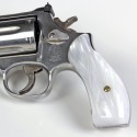 S&W K/L Frame Round Butt - Kirinite White Pearl Revolver Grips