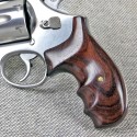 S&W N Frame Round Butt Rosewood Combat Contour Grips
