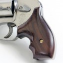 S&W J Frame Round Butt Rosewood Secret Service Grips Smooth