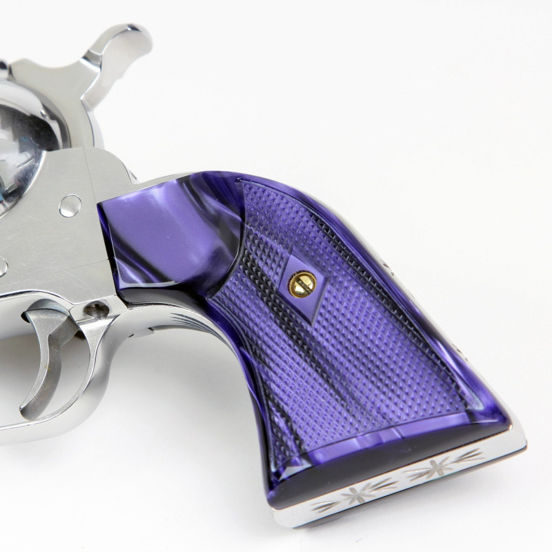 Ruger New Vaquero - Kirinite™ Purple Perfection Gunfighter Grips Ruger New Vaquero - Kirinite™ Purple Perfection Gunfighter Grips