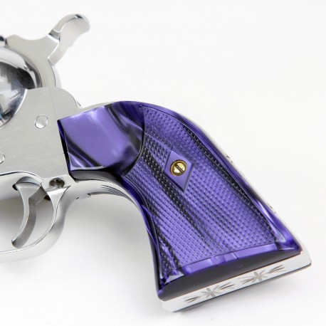 Ruger New Vaquero - Kirinite™ Purple Perfection Gunfighter Grips