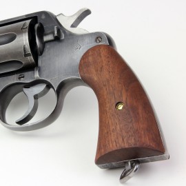 Colt New Service 1917 Walnut Panel Grips Smooth