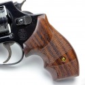S&W J Round Frame Secret Service Rosewood Grips Checkered