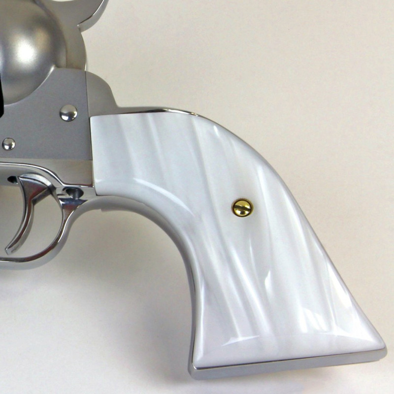 Ruger NEW Vaquero Kirinite™ WHITE PEARL Standard Factory Size Grips Ruger NEW Vaquero Kirinite™ WHITE PEARL Standard Factory Size Grips