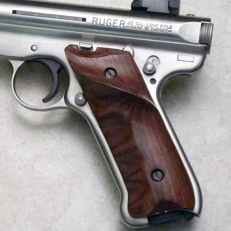 Ruger MKIII Rosewood Thumbrest Grips Smooth
