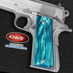 1911 Officer's Compact Kirinite® Aqua Marine Grips