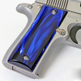 Colt .380 Government and Mustang Plus II Deep Blue Pearl