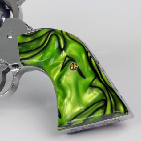 Ruger New Vaquero - Kirinite™ Toxic Green Gunfighter Grips