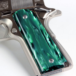 Officer's 1911 - Kirinite® Emerald Bay Pistol Grips