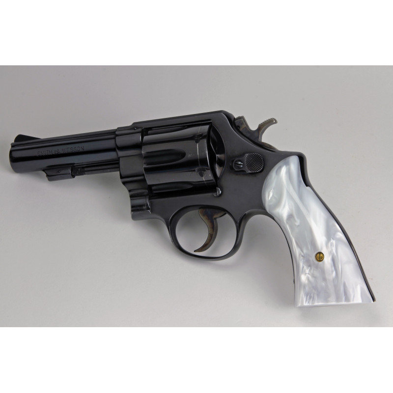 Gorgeous Smooth White Pearl Resin Grips For S&W J Frame Square Butt