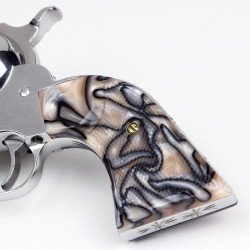 Ruger New Vaquero - Kirinite® Oyster Gunfighter Grips Checkered