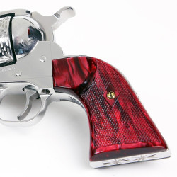 Ruger New Vaquero Kirinite® Red Pearl Gunfighter Grips Checkered