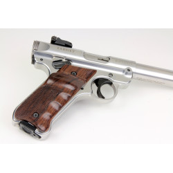 Ruger Mark IV Rosewood Checkered Left Handed Thumbrest