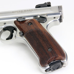 Ruger Mark IV Rosewood Left Handed Thumbrest Grips