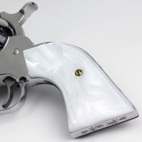 Ruger New Vaquero Gunfighter WHITE PEARL Kirinite™ Grips - SMOOTH