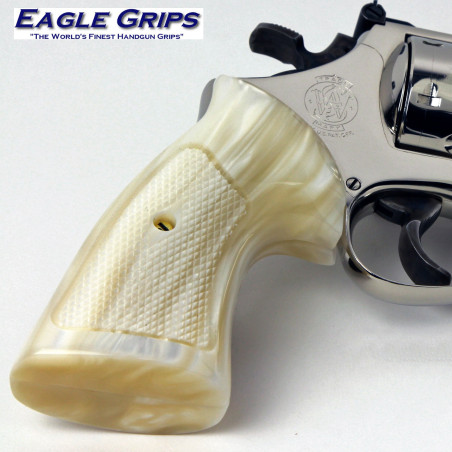 S&W N Frame Square Butt Kirinite® Antique Pearl Heritage Grips