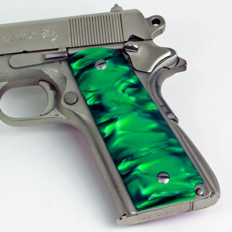 Kirinite™ GREEN PEARL Grips for the Colt 1911