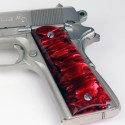 1911 Officer's Compact Kirinite® Red Pearl Grips