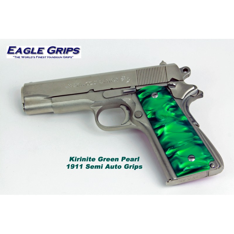 Green Pearl Full Size 1911 Grips 