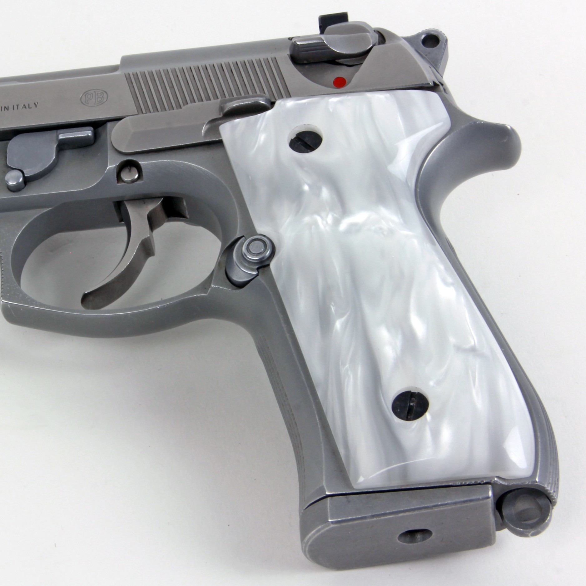 Beretta 92m9 Series Kirinite White Pearl Grips