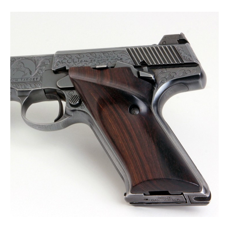 Colt Woodsman 3rd. Gen. Rosewood SMOOTH Thumbrest Grips 
