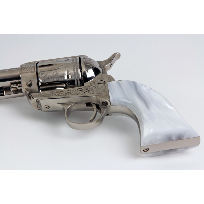 Colt SAA White Ultra Pearl Grips Surface Smooth Screw None (Center