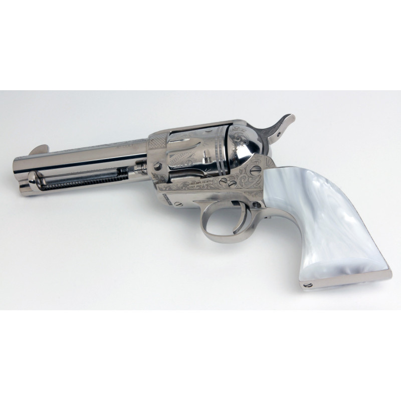 Colt SAA White Ultra Pearl Grips Surface Smooth Screw None (Center
