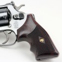 S&W J Frame Square Butt Rosewood Secret Service Grips Checkered