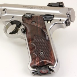 Ruger Mark IV Rosewood Checkered Right Handed Thumbrest