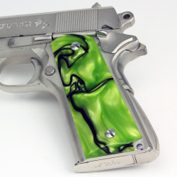 1911 Officer's Compact Kirinite® Toxic Green Grips