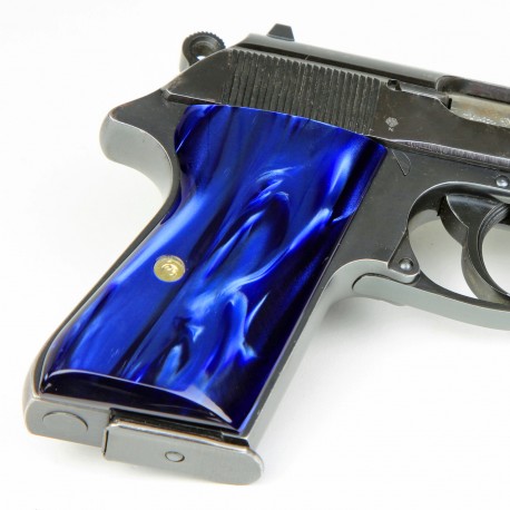 Walther PPK/S .22lr. Deep Blue Pearl Kirinite Grips