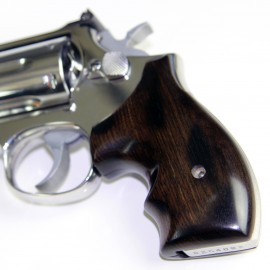 S&W K/L Frame Round Butt Ebony Secret Service Revolver Grips - SMOOTH