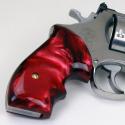 S&W N Frame Round Butt Secret Service Kirinite® Red Pearl Grips