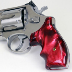 S&W N Frame Round Butt Secret Service Kirinite® Red Pearl Grips