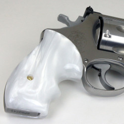 S&W N Frame Round Butt Secret Service Kirinite® White Pearl Grips