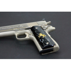 1911 Kirinite® Black Pearl Grips w/Rampant Colt Inlay