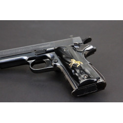 1911 Kirinite® Black Pearl Grips w/Rampant Colt Inlay