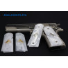 1911 Kirinite® White Pearl Grips w/Rampant Colt Inlay