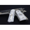 1911 Kirinite® White Pearl Grips w/Rampant Colt Inlay